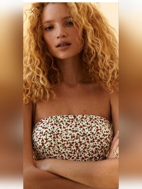 Abercrombie and Fitch Mila Strapless Midi Dress